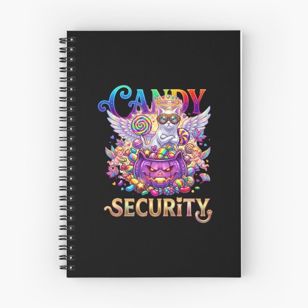 Item preview, Candy Security Funny Rainbow Angel Cat Halloween designed and sold by Retro Whiskers.