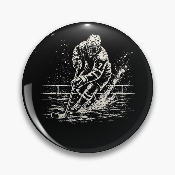 Item preview, Vintage Hockey Player Skating With Classic Ice Energy designed and sold by Moizento.