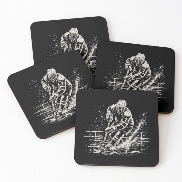 Item preview, Vintage Hockey Player Skating With Classic Ice Energy designed and sold by Moizento.