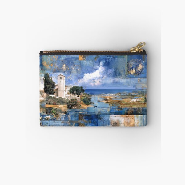 Item preview, Blue Harbor Reverie Landscape Mosaic designed and sold by Dream Mythos Studios.