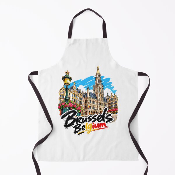 Item preview, Brussels Belgium Illustrated Travel Art designed and sold by EdwinkOne.