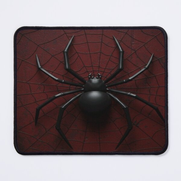 Item preview, Black Spider On Crimson Web Artwork  designed and sold by NivyasArtistry.