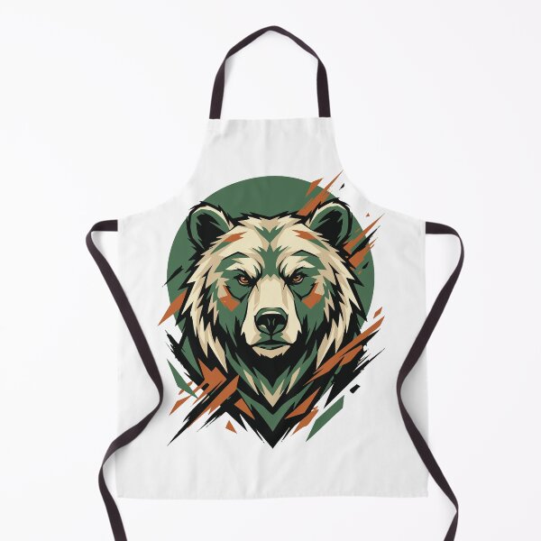 Item preview, Grizzly Bear Geometric Wildlife Mascot Art designed and sold by AKDesign26.