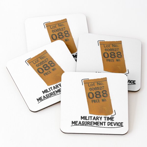 Item preview, Military Time Measurement Device - Funny PCS Moving Sticker designed and sold by LabFish Creations.
