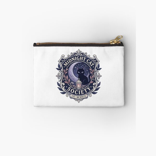 Item preview, Midnight Cat Society Gothic Black Cat Moon Lantern Crest  designed and sold by mood-draftsman.