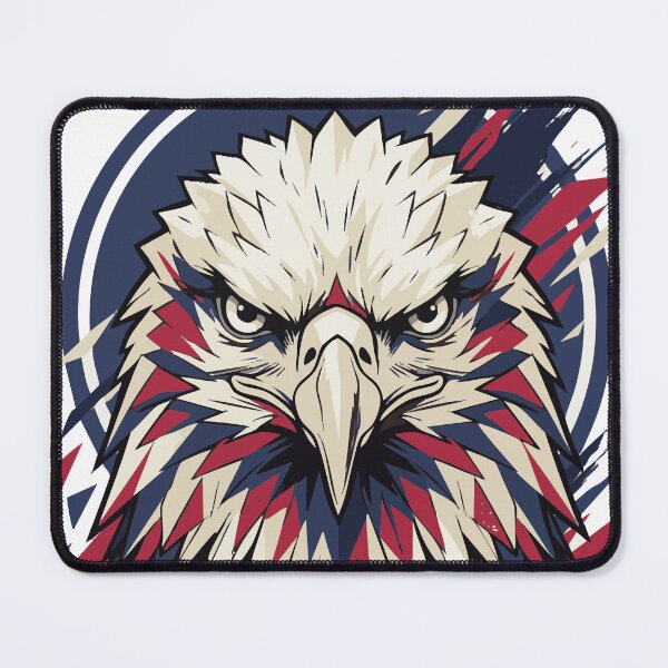 Item preview, Patriotic Bald Eagle Head Geometric Art designed and sold by AKDesign26.
