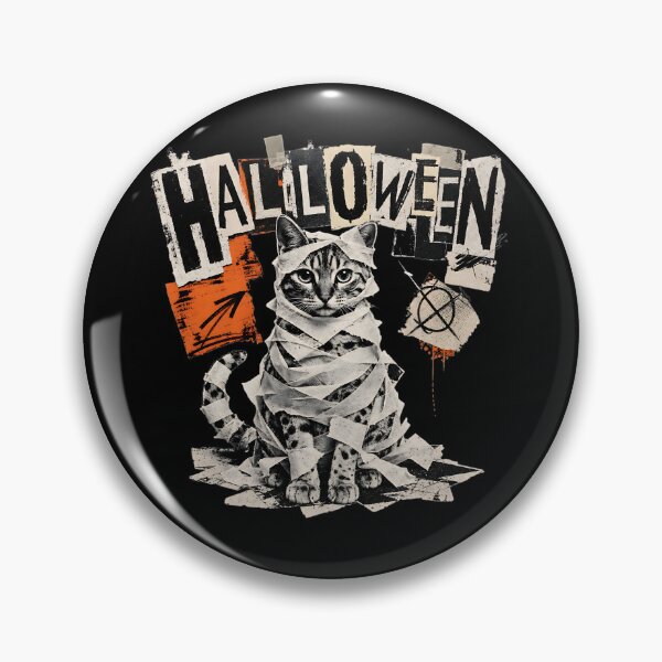 Item preview, Mummy cat in toilet paper – Destroyed Halloween Newspaper Shirt designed and sold by Bengoer18.