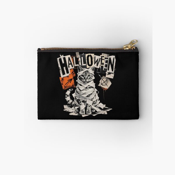 Item preview, Mummy cat in toilet paper – Destroyed Halloween Newspaper Shirt designed and sold by Bengoer18.