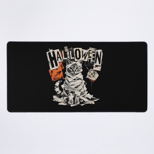 Item preview, Mummy cat in toilet paper – Destroyed Halloween Newspaper Shirt designed and sold by Bengoer18.