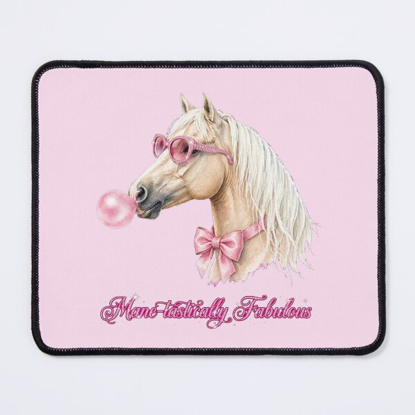 Item preview, Mane-tastically Fabulous Horse - Cute Pink Coquette Horse designed and sold by Vibe-Vary.