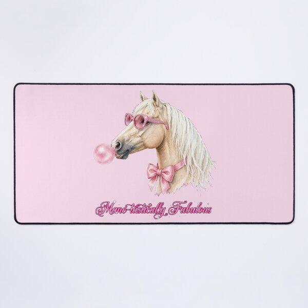 Item preview, Mane-tastically Fabulous Horse - Cute Pink Coquette Horse designed and sold by Vibe-Vary.