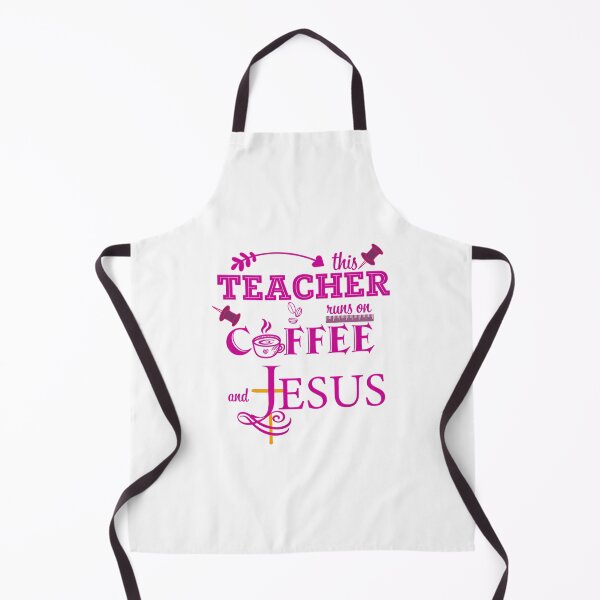 Item preview, This Teacher Runs On Coffee And Jesus designed and sold by ksnkm.