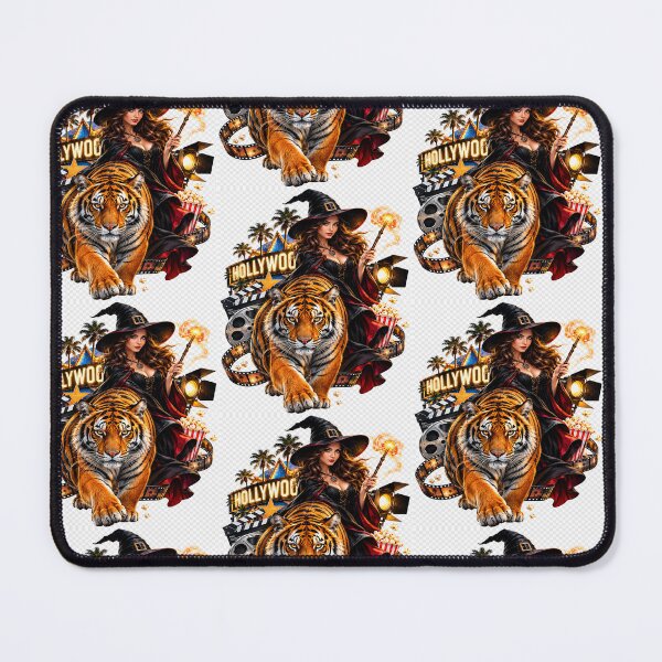 Item preview, Witch riding tiger art designed and sold by urbanshop7.