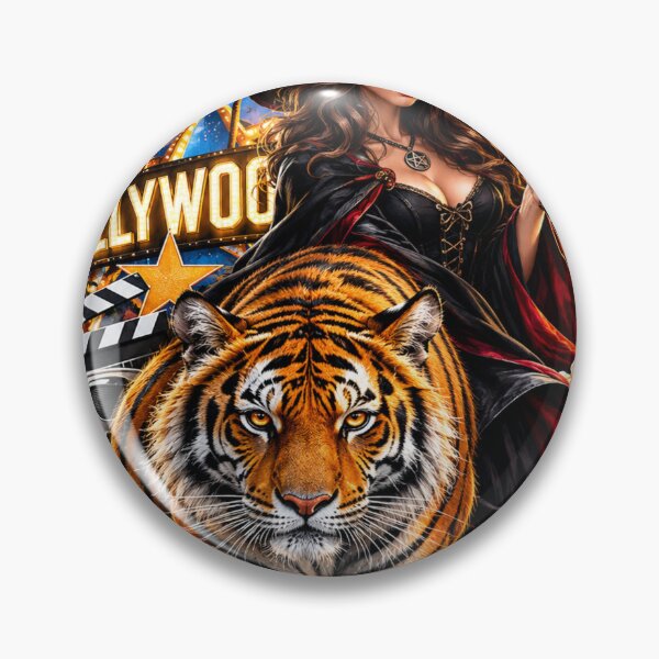 Item preview, Witch riding tiger art designed and sold by urbanshop7.