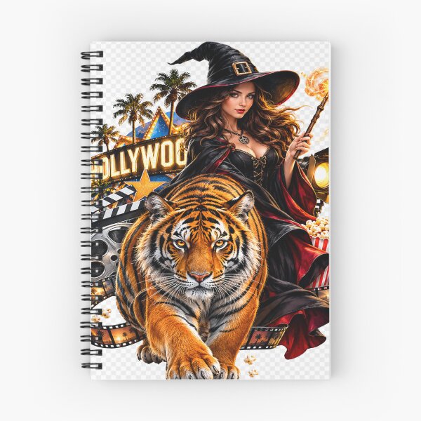 Item preview, Witch riding tiger art designed and sold by urbanshop7.