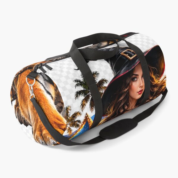 Item preview, Witch riding tiger art designed and sold by urbanshop7.