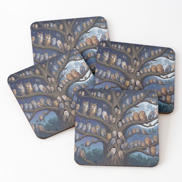 Item preview, Full Moon Tree Owls designed and sold by Vasator1585.