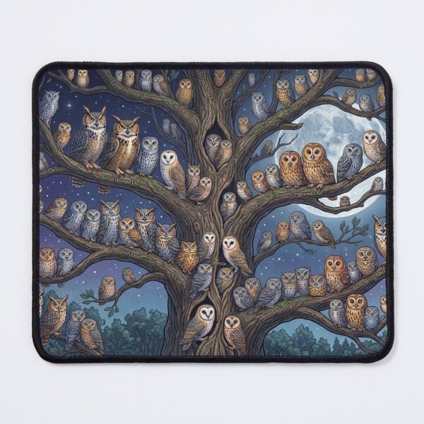 Item preview, Full Moon Tree Owls designed and sold by Vasator1585.