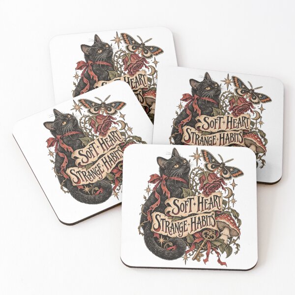 Item preview, Soft Heart Strange Habits Black Cat designed and sold by 966 A.D..