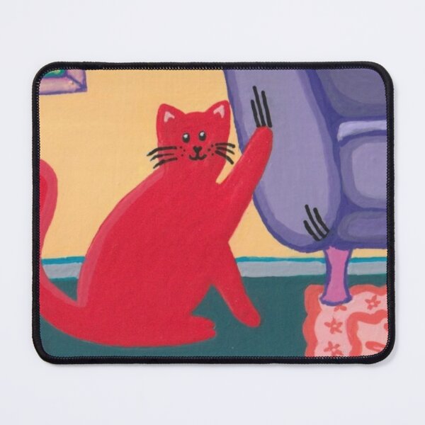 Item preview, Cat Sofa Art (Collection "Le Chat Rouge") designed and sold by TraceGleamArt.