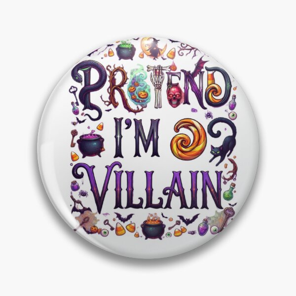 Item preview, Pretend I'm A Villain Lazy Halloween Costume Spooky Black Cat designed and sold by Retro Whiskers.