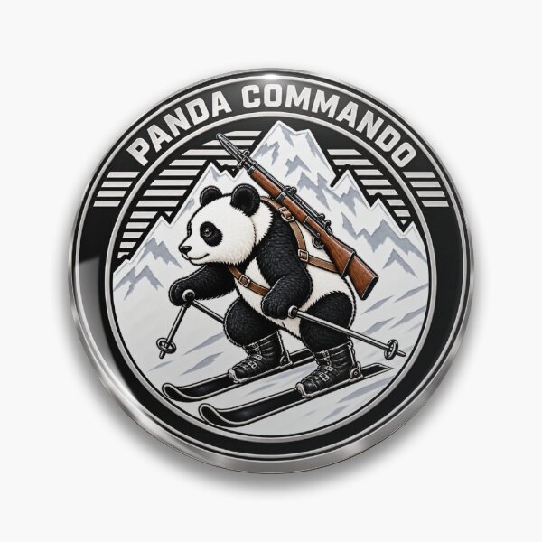 Item preview, Pando Commando without Text - 3D - Transparent designed and sold by Military Insignia Products.