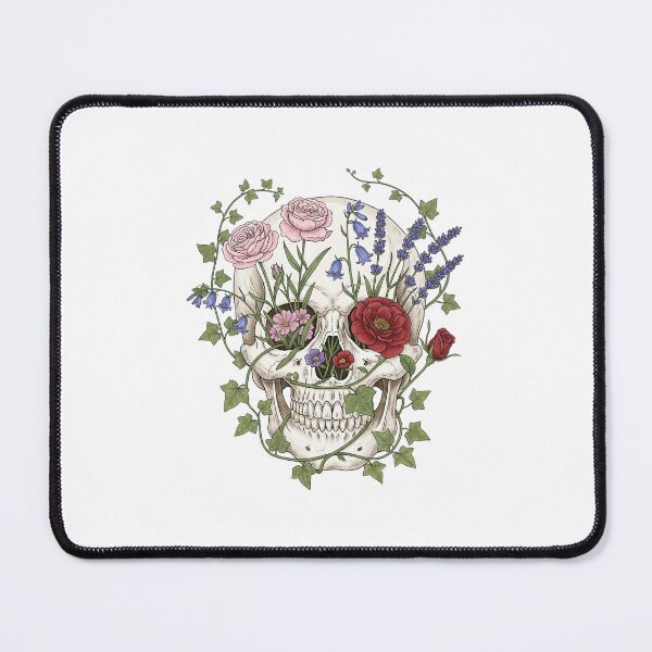 Item preview, Floral Skull Garden – Botanical Gothic Skull & Wildflowers designed and sold by Apex Designs.