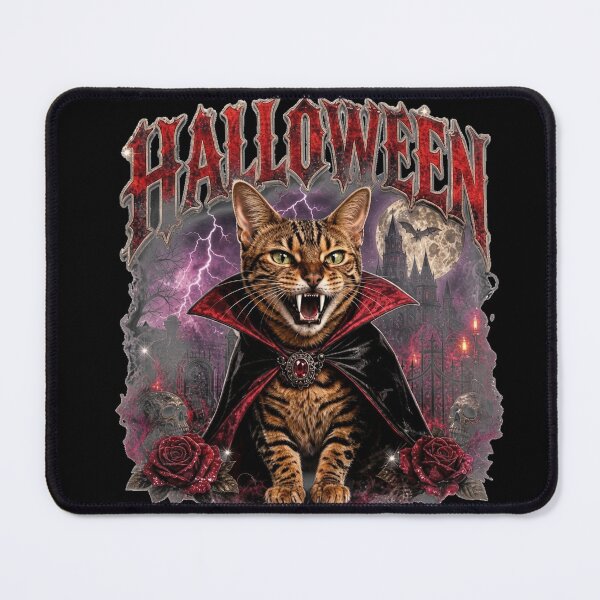 Item preview, Noble Vampire Cat – Heavy Metal & Gothic Halloween Shirt designed and sold by Bengoer18.