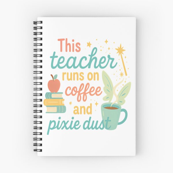 Item preview, This Teacher Runs On Coffee And Pixie Dust  Cute Teacher Shirt designed and sold by ksnkm.
