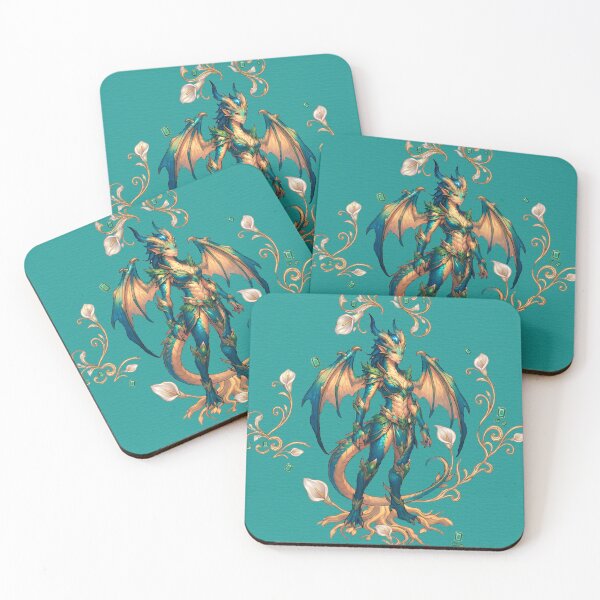 Item preview, Emerald Dragon Empress Seamless Pattern Artwork designed and sold by Ammeluk.