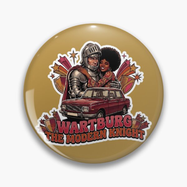 Item preview, Wartburg 353 Modern Knight Sticker | Retro East German Car Vinyl Decal | Classic AWE Wartburg Knight Graphic | 1970s Disco Aesthetic Auto Decal designed and sold by SergioMiklos.