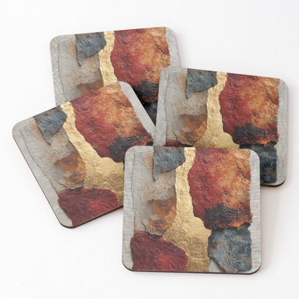 Item preview, Terracotta & Gold – Wabi Sabi Abstract Texture designed and sold by GSizzle1.