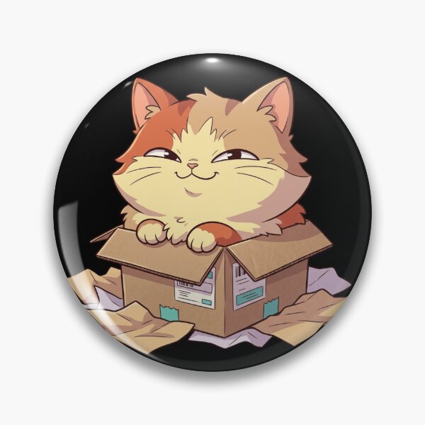 Item preview, Cat in a Box Smug Ginger Kitty Cute Funny Package  designed and sold by mood-draftsman.