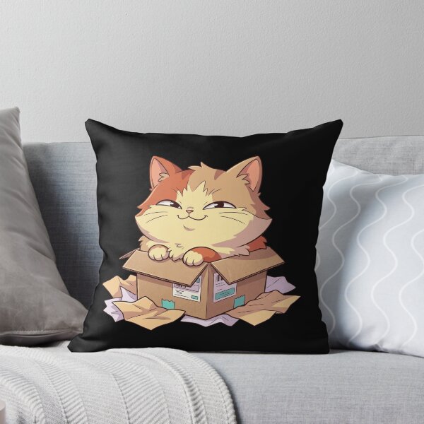 Item preview, Cat in a Box Smug Ginger Kitty Cute Funny Package  designed and sold by mood-draftsman.