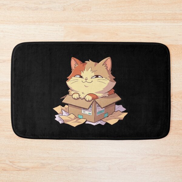 Item preview, Cat in a Box Smug Ginger Kitty Cute Funny Package  designed and sold by mood-draftsman.