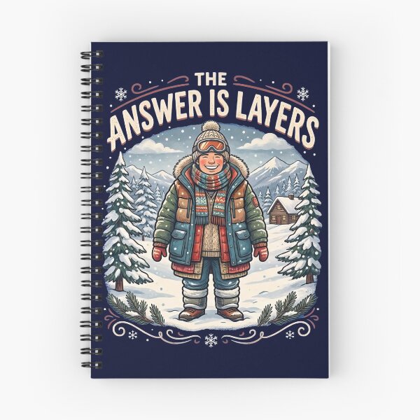 Item preview, The Answer Is Layers – Funny Winter Warmth Illustration designed and sold by FrozenFits.