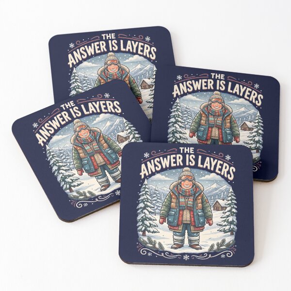Item preview, The Answer Is Layers – Funny Winter Warmth Illustration designed and sold by FrozenFits.