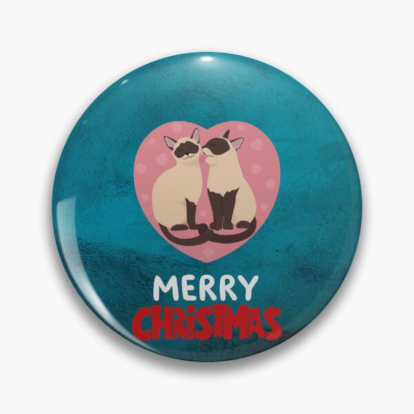 Item preview, Cute Siamese Cat Merry Christmas Holiday Art designed and sold by stormk10.