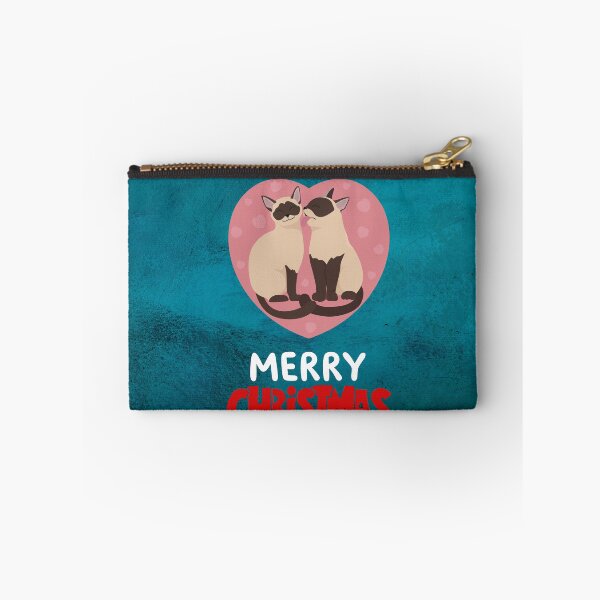 Item preview, Cute Siamese Cat Merry Christmas Holiday Art designed and sold by stormk10.