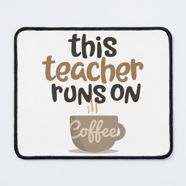 Item preview, This Teacher Runs On Coffee Cup School Gift designed and sold by ksnkm.