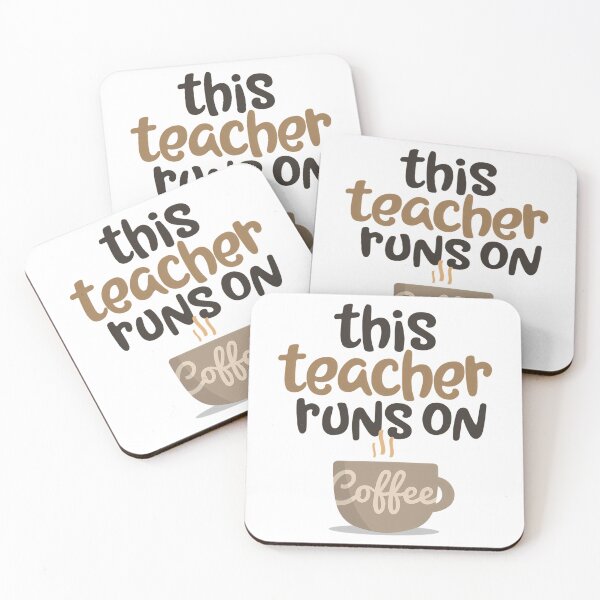 Item preview, This Teacher Runs On Coffee Cup School Gift designed and sold by ksnkm.