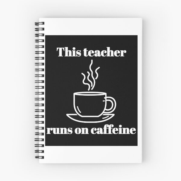 Item preview, This Teacher Run On Caffeine - Humorous Teacher Design designed and sold by naovios.