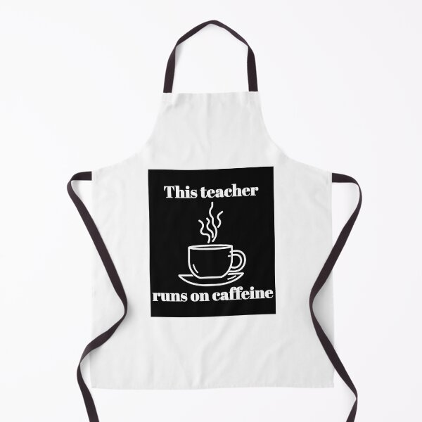 Item preview, This Teacher Run On Caffeine - Humorous Teacher Design designed and sold by naovios.