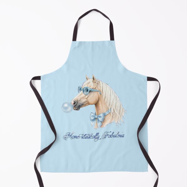 Item preview, Mane-tastically Fabulous Blue Horse - Cute Blue Coquette Horse designed and sold by Vibe-Vary.