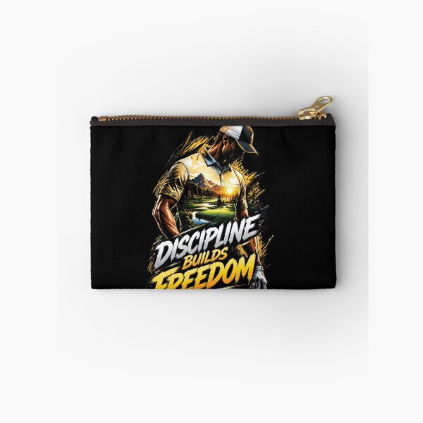 Item preview, Discipline Builds Freedom Golf Motivation Design designed and sold by M. Mamdouh Artworks.