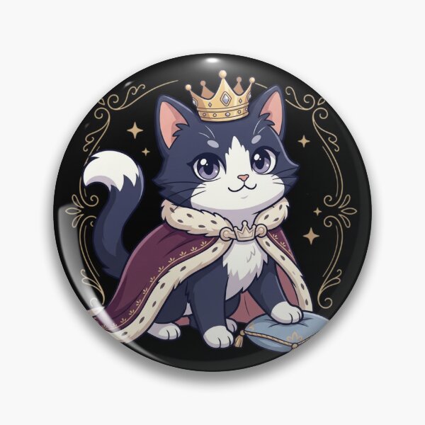 Item preview, Royal Cat King Crown Tuxedo Kitty Regal Pet Merch  designed and sold by mood-draftsman.