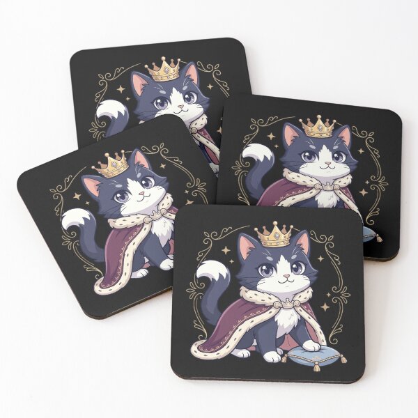 Item preview, Royal Cat King Crown Tuxedo Kitty Regal Pet Merch  designed and sold by mood-draftsman.