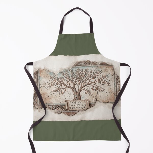Item preview, Olive Tree Otium Latin Inscription - Ancient Roman Fresco designed and sold by codex antique.