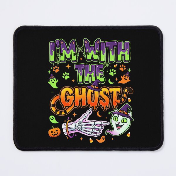 Item preview, I'm With The Ghost Funny Cat Matching Halloween Costume designed and sold by Retro Whiskers.