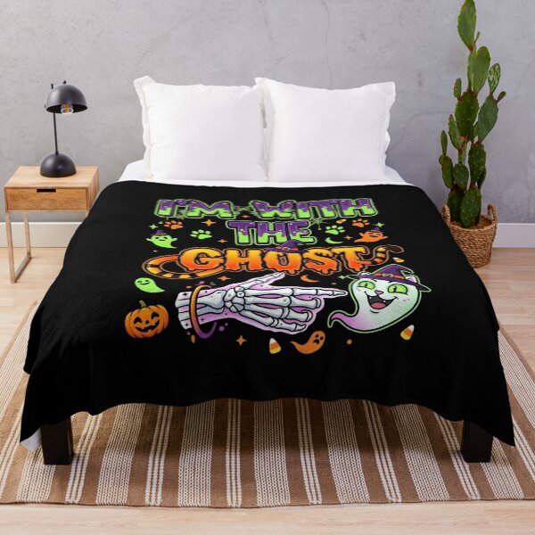 Item preview, I'm With The Ghost Funny Cat Matching Halloween Costume designed and sold by Retro Whiskers.